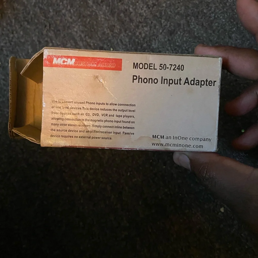 Phono Input Adapter - Black